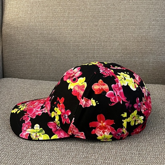 Versace unisex logo monogram Orchid-Print Baseball Hat cap NEW - Picture 6 of 10